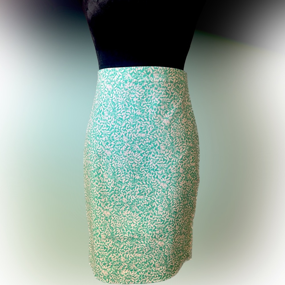 J.Crew Factory Floral Pencil Skirt Size 00
